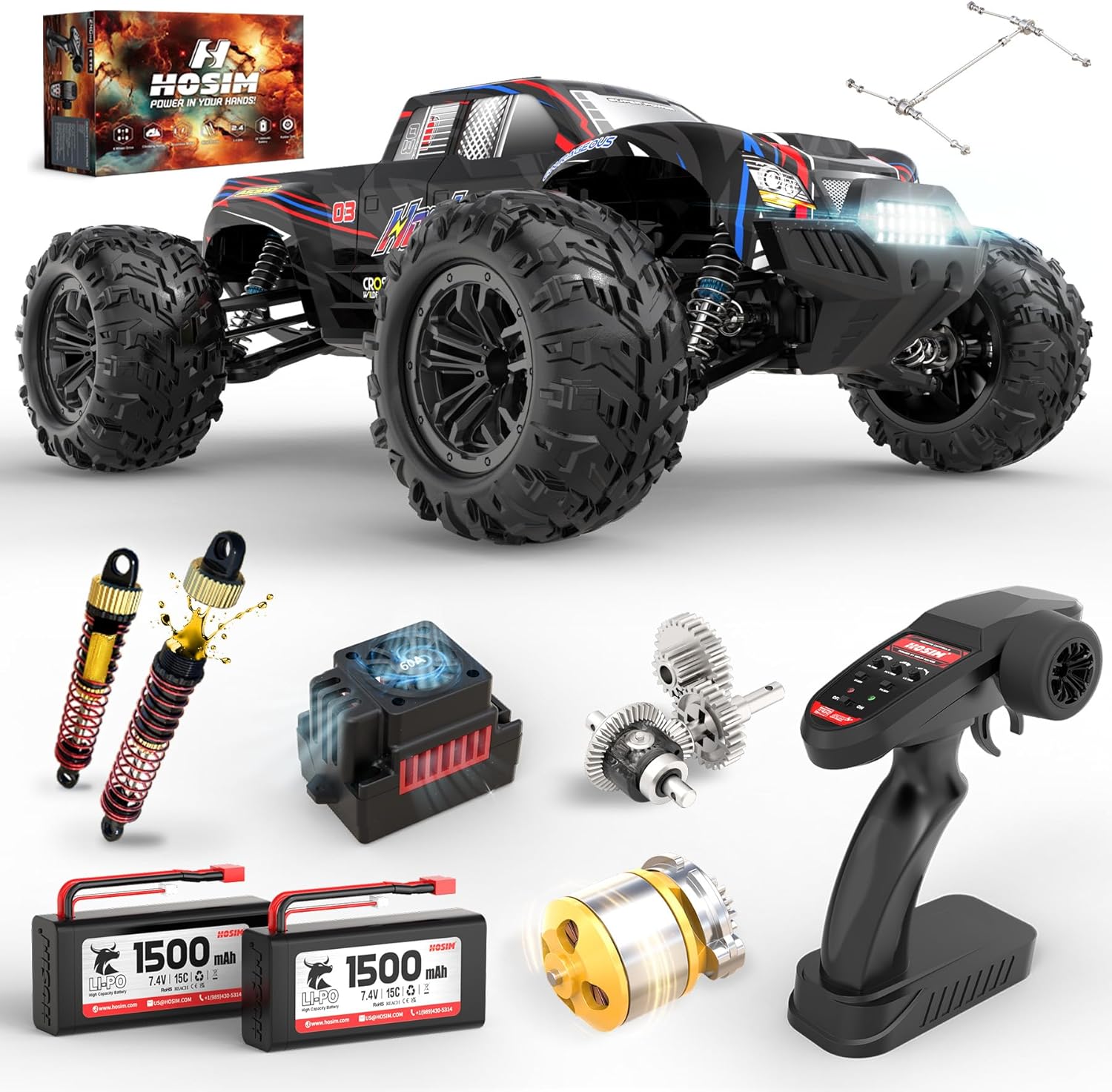 Brushless 1:10 RC Monster Truc - Rc Hobby Grade Monster Truck 评论和价格