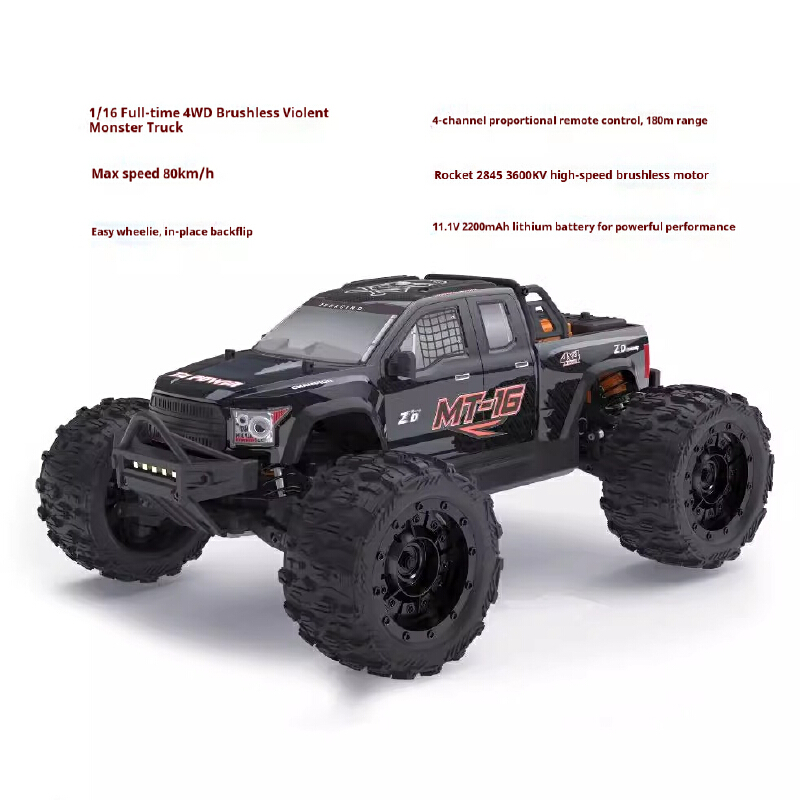 ZD MT16 1/16 Scale Brushless R - Rc Hobby Grade Monster Truck 评论和价格