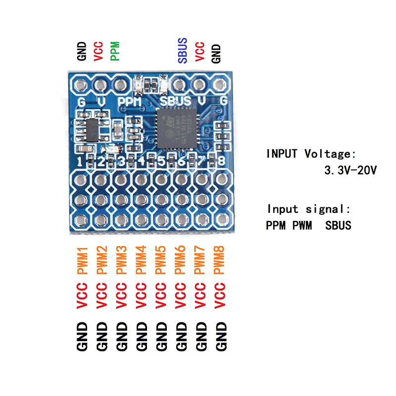 8CH PWM PPM SBUS Signal Conver - Receiver Sbus 8Ch 评论和价格
